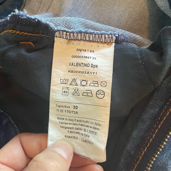 Valentino Denim Overall Shorts - Picture 3 of 6